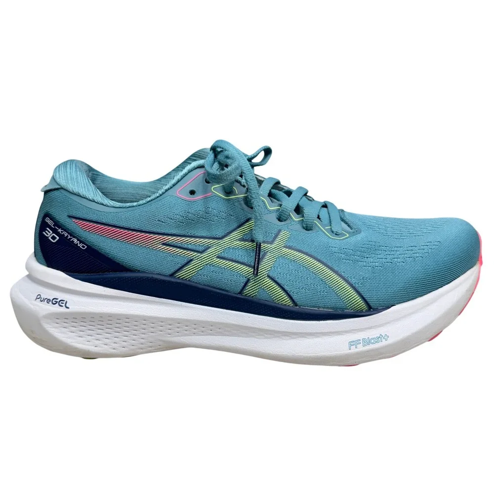 ASICS GEL-Kayano 30 Running Shoes Womens 10 Blue Pink PureGEL Athletic Running